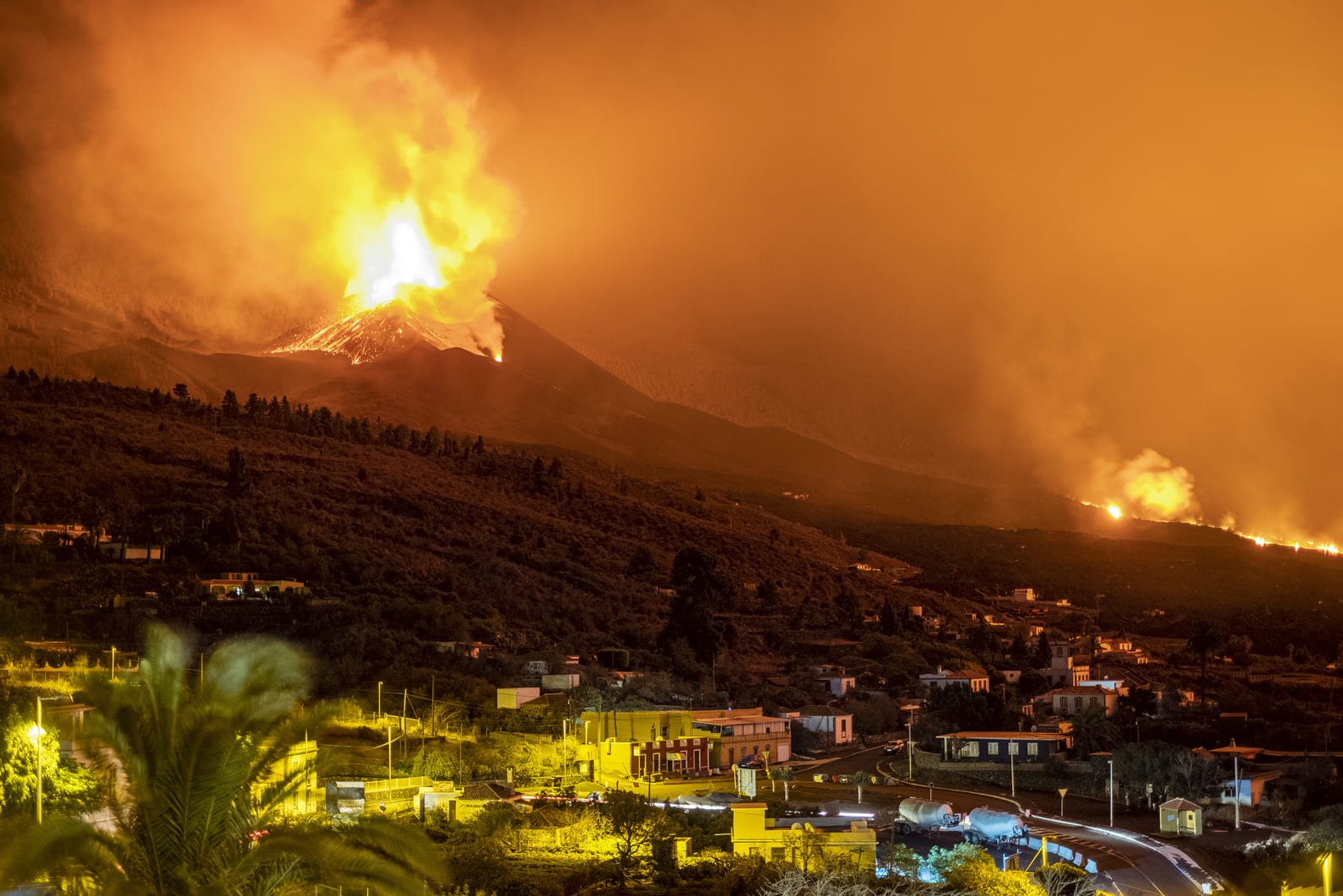 erupción volcanica en la palma